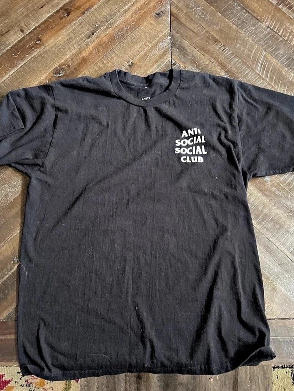 Anti Social Club Kkoch Tee Black Large